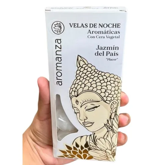 Velas de noche aromanza jazmín del país